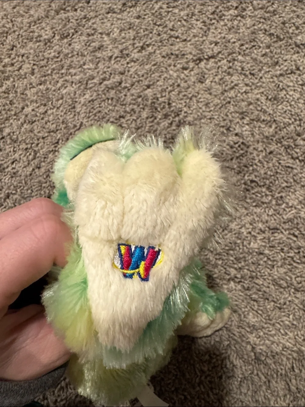 Plush Green Frog Small Pet Toy - No Brand Listed